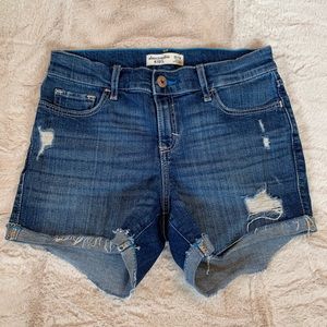 Abercrombie KIDS | Denim Mid Rise Shorts